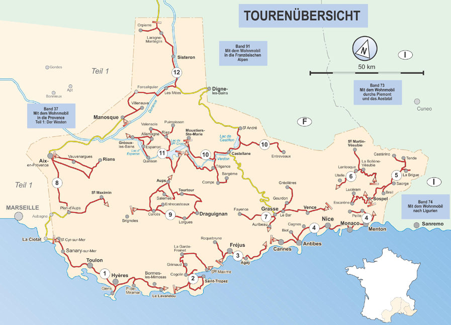 Mit dem Wohnmobil in die Provence und an die Côte d' Azur. Teil 2: Der Osten - WoMo