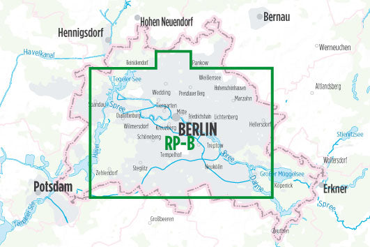 Fahrrad-Stadtplan Berlin 1:25.000 - Bikeline