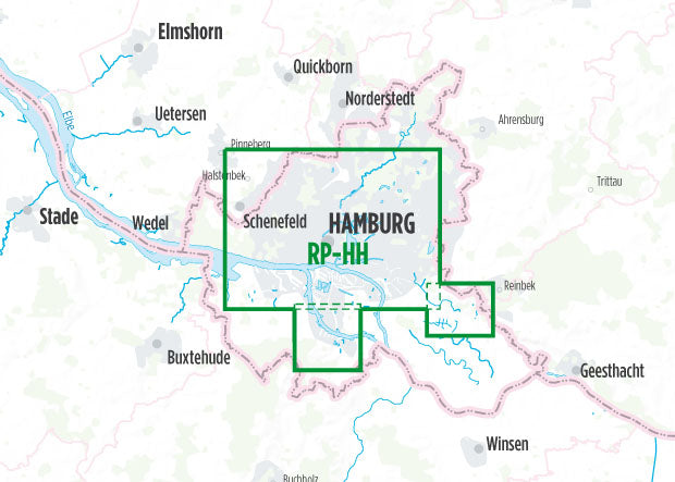 ADFC-Radplan Hamburg - 1:20.000 - Bikeline