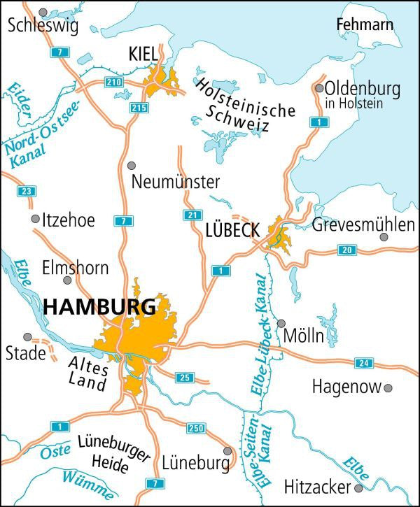 ADFC-Radtourenkarte 02 Holstein/Hamburg 1:150.000
