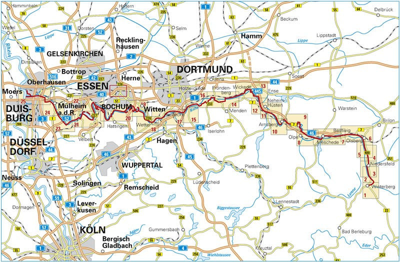 Ruhrtal-Radweg - ADFC-Radtourenführer