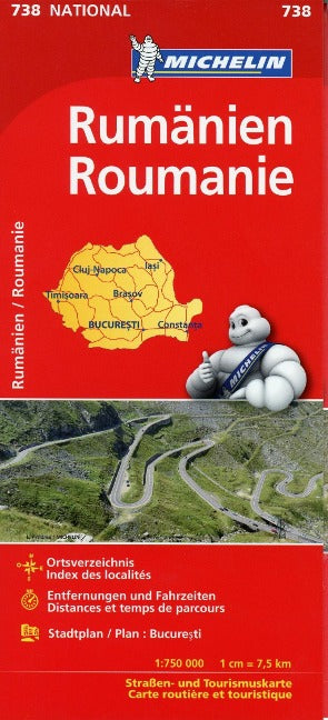 Rumänien Michelin - 1:750.000