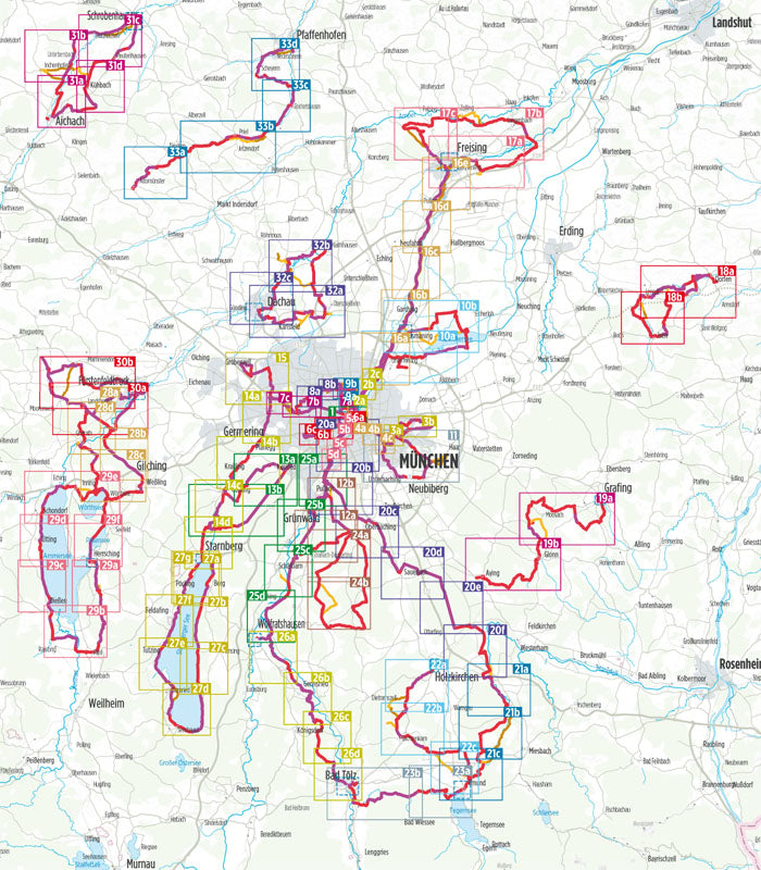 Rund um München - Bikeline Radtourenbuch