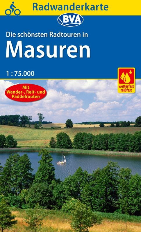 Masuren 1:75.000 - BVA Fahrradkarte