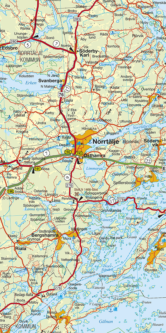 03 Schweden Südost - Stockholm - Uppsala - Norrköpping 1:250.000
