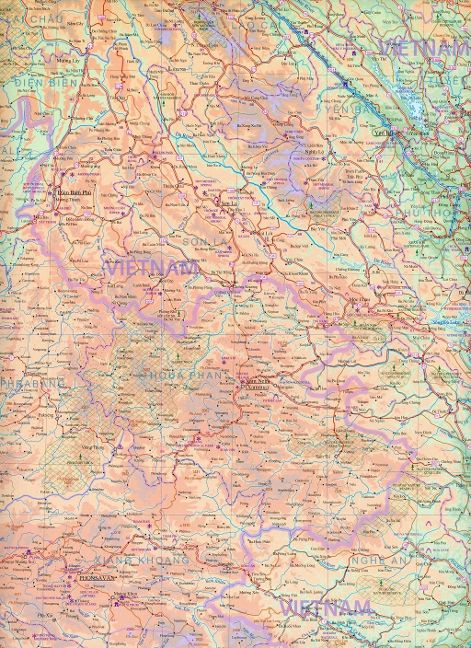 Vietnam, Laos & Cambodia - 1:1,230,000