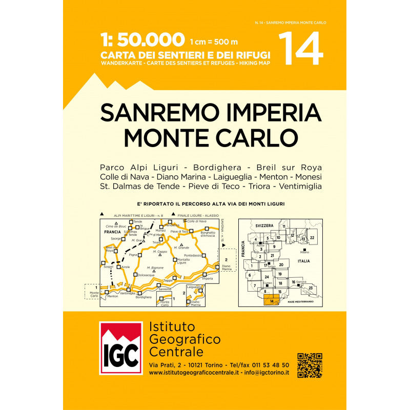 Italien Alpen IGC topographische Wanderkarten 1:50.000