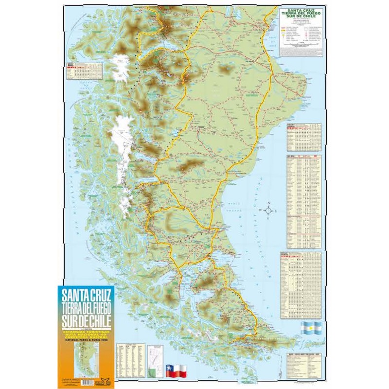 Santa Cruz - Tierra del Fuego 1:1,25 Mio.