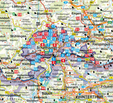 Schaffhausen - Rother Wanderführer