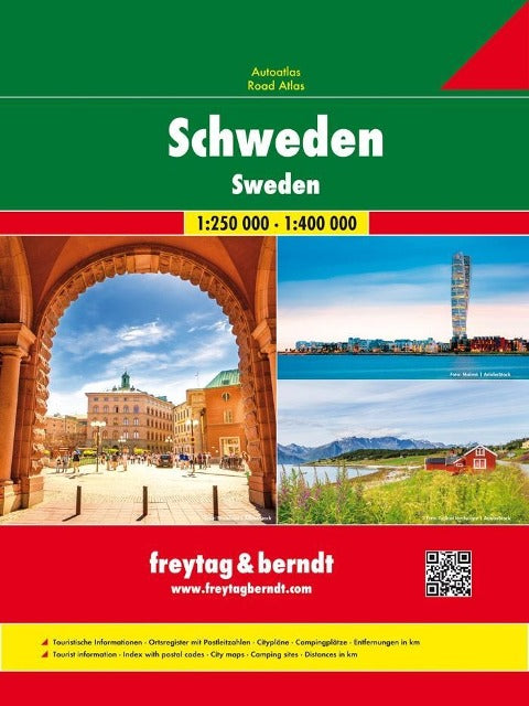 Schweden Autoatlas 1:250.000 - 1:400.000