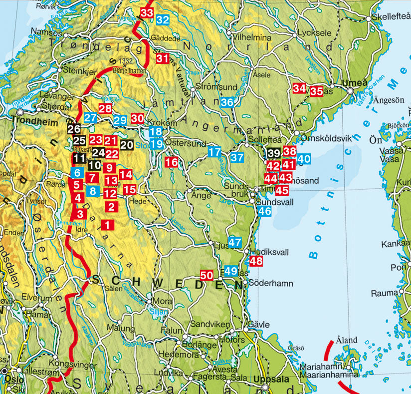 Schweden Mitte - Rother Wanderführer