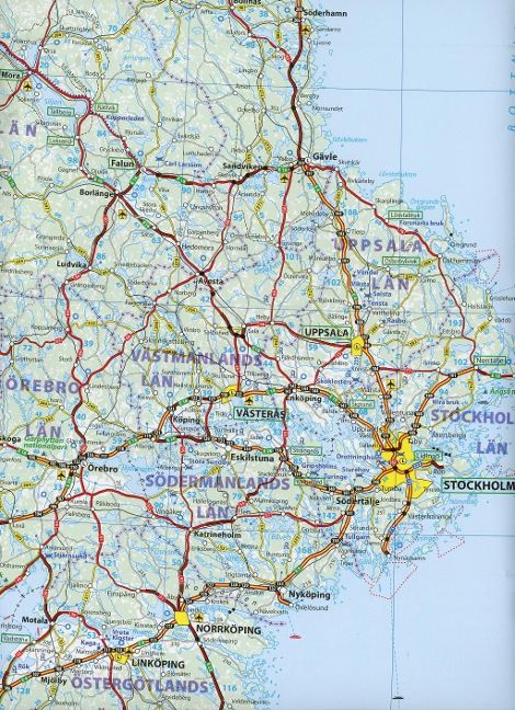 Schweden Michelin - 1:1.200.000