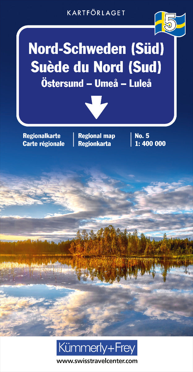 05 Nord-Schweden (Süd) Östersund - Umea - Lulea 1:400.000