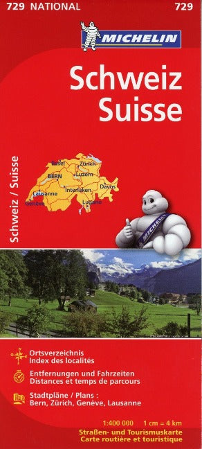 Schweiz Michelin - 1:400.000