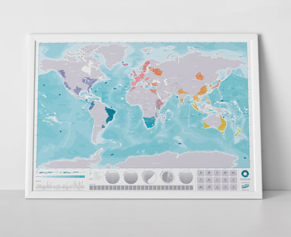 Scratch Map Oceans Edition Translucent