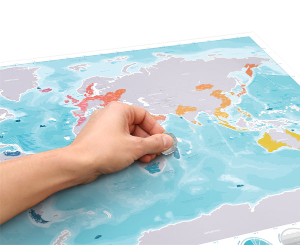 Scratch Map Oceans Edition Translucent