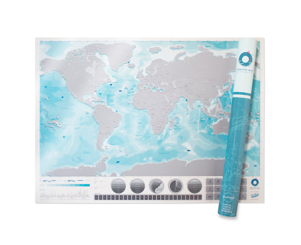 Scratch Map Oceans Edition Translucent