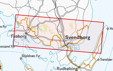 Øhavsstien nord – Faaborg & Svendborg 1:25.000