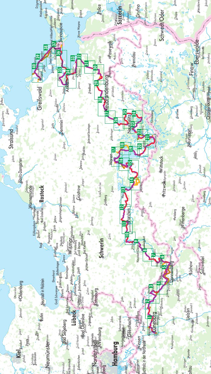 Mecklenburgischer Seen-Radweg - Bikeline Radtourenbuch