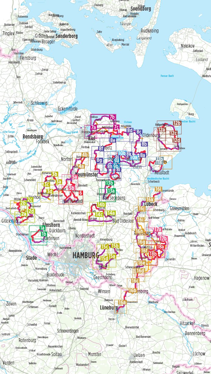 Schleswig-Holstein Süd Radregion - Bikeline Radtourenbuch