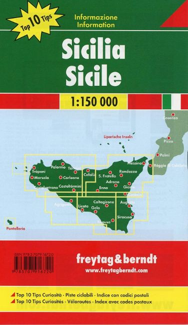 Sizilien Ost und West - 1:150.000 Freytag & Berndt