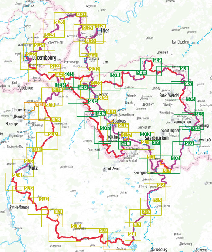 Saarland-Radweg • VeloRoute SaarLorLux - Bikeline Radtourenbuch
