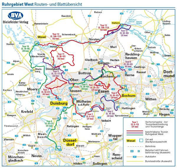 Ruhrgebiet West - ADFC-Radausflugsführer