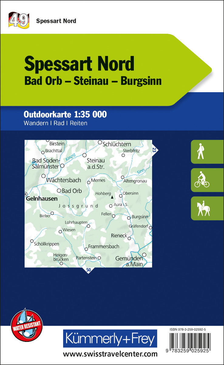49 Spessart Nord - Kümmerly und Frey -  1:35.000