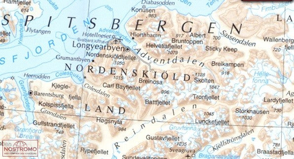 Spitzbergen Inselgruppe (Svalbard) - 1:1 Mio.