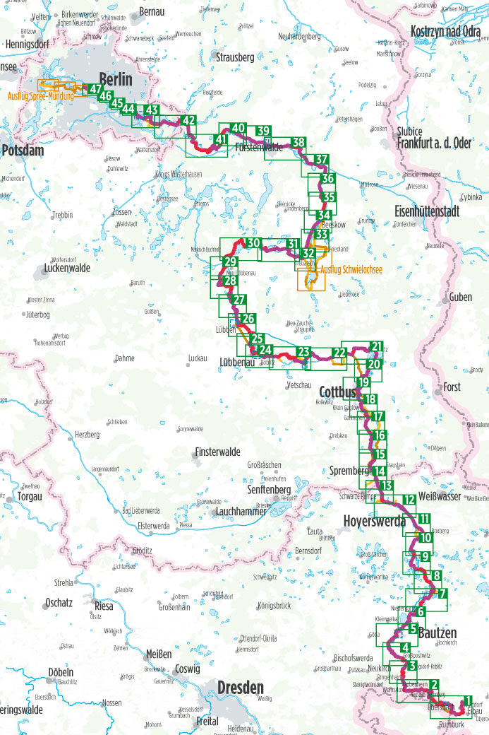 Spree-Radweg - Bikeline Radtourenbuch