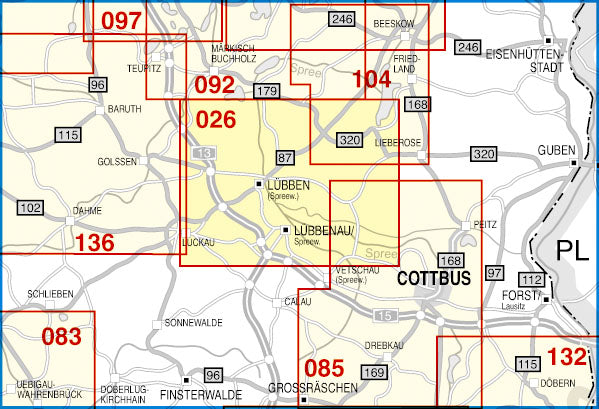 026 Spreewald mit Märkischer Heidelandschaft 1:35.000