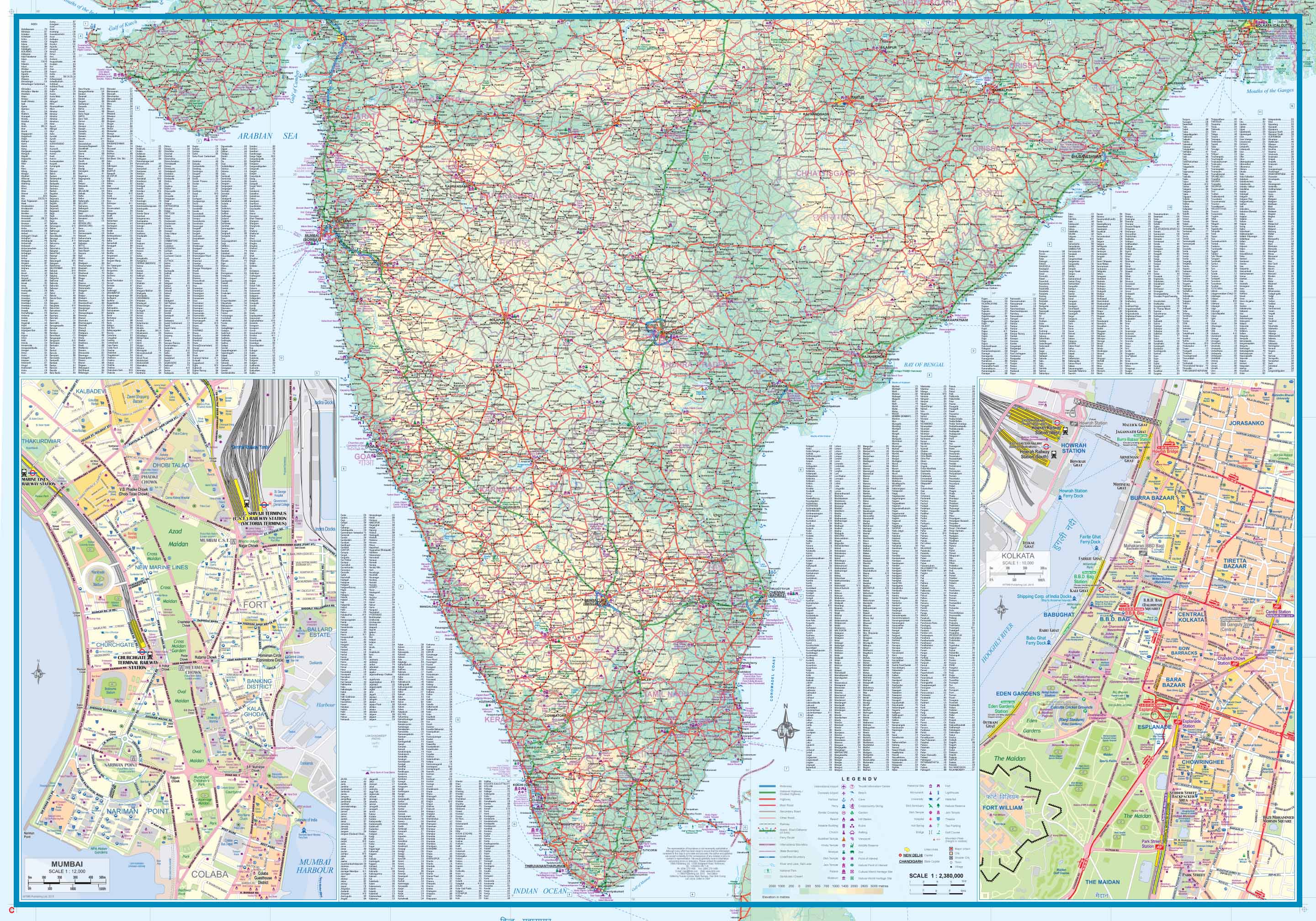 Sri Lanka / South India - 1:475,000 / 1:1,820,000 ITM