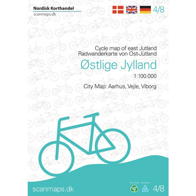 Östliches Jütland - Fahrradkarte 1:100.000