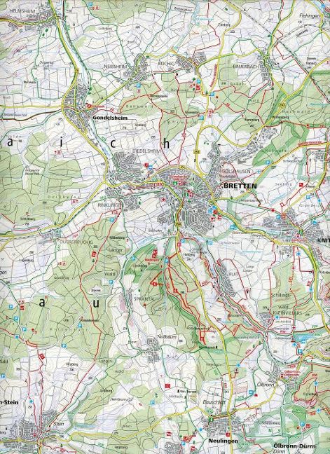 780 Stuttgart und Umgebung - 1:50.000 Kompass Wanderkarte