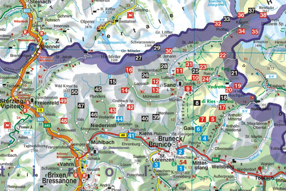 Tauferer Ahrntal mit Pfunderer Bergen - Rother Wanderführer