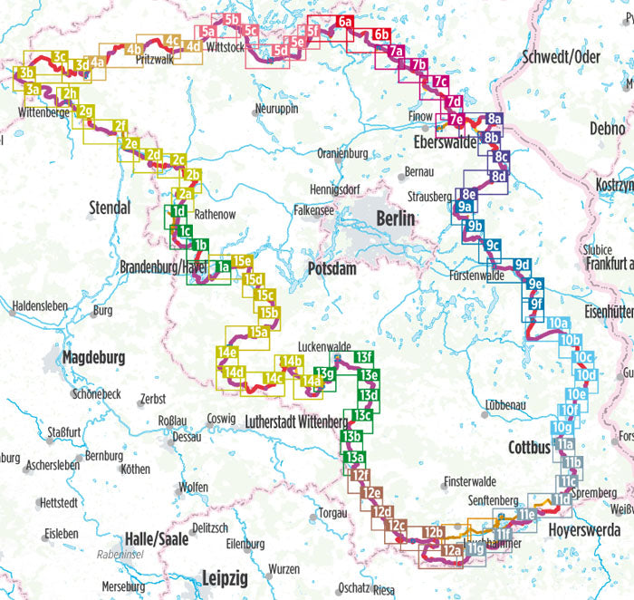 Tour Brandenburg Radfernweg - Bikeline Radtourenbuch