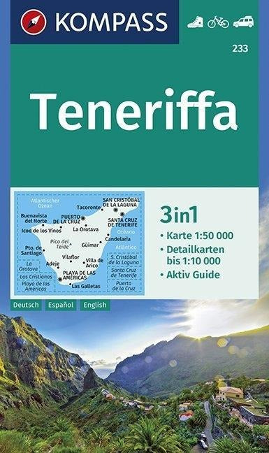 233 Teneriffa 1:50.000 - Kompass Wanderkarte