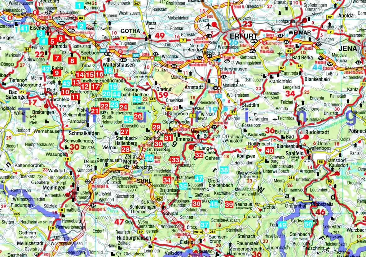 Thüringer Wald mit Rennsteig - Rother Wanderführer