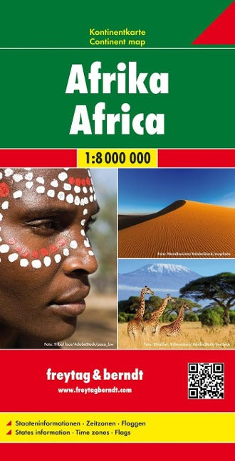 Afrika, Kontinentkarte 1:8 000.000 - Frytag und Berndt