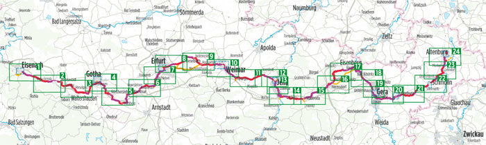 Thüringer Städtekette - Bikeline Radtourenbuch