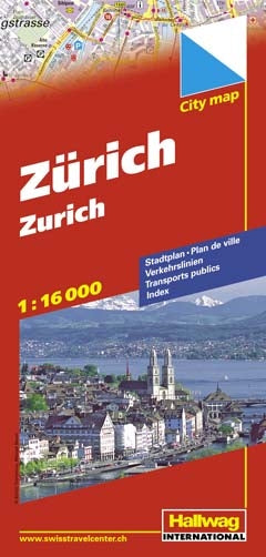 Stadtplan Zürich - 1:16.000