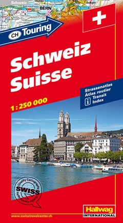 Touring Atlas Schweiz - 1:250.000