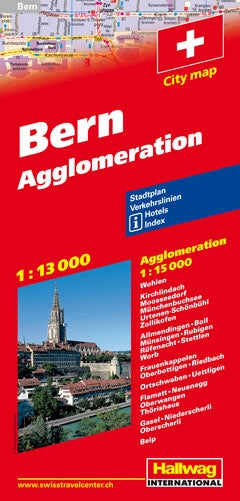 Stadtplan Bern - 1:13.000 und Agglomeration - 1:15.000