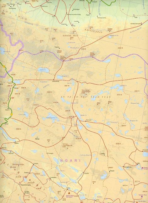 Tibet - 1:1.680.000 ITM