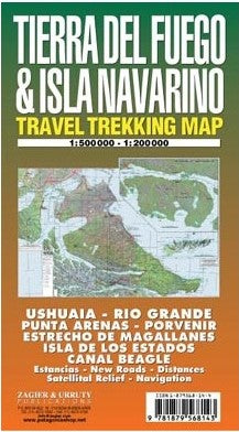 Tierra del Fuego & Isla Navarino Trekking Map