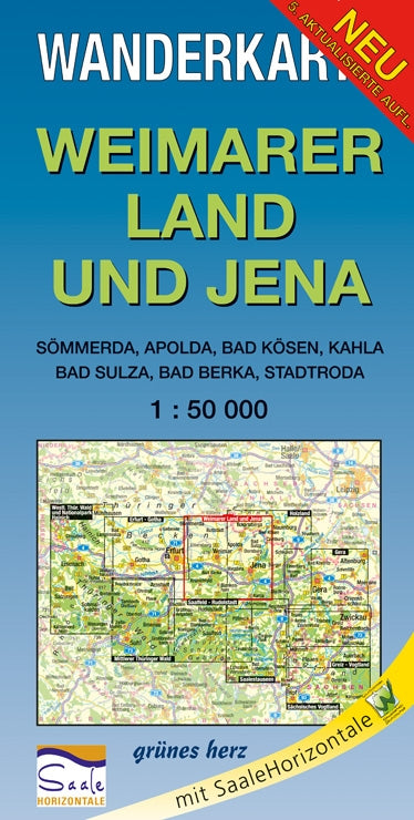 Wanderkarte Weimarer Land und Jena - 1:50.000