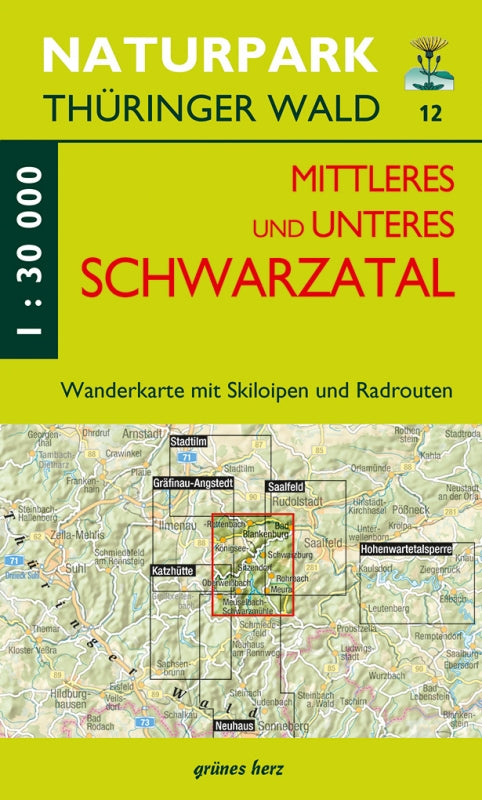 Wanderkarte Mittleres und unteres Schwarzatal - 1:30.000