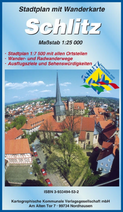 Schlitz 1:25.000 - Rad- und Wanderkarte
