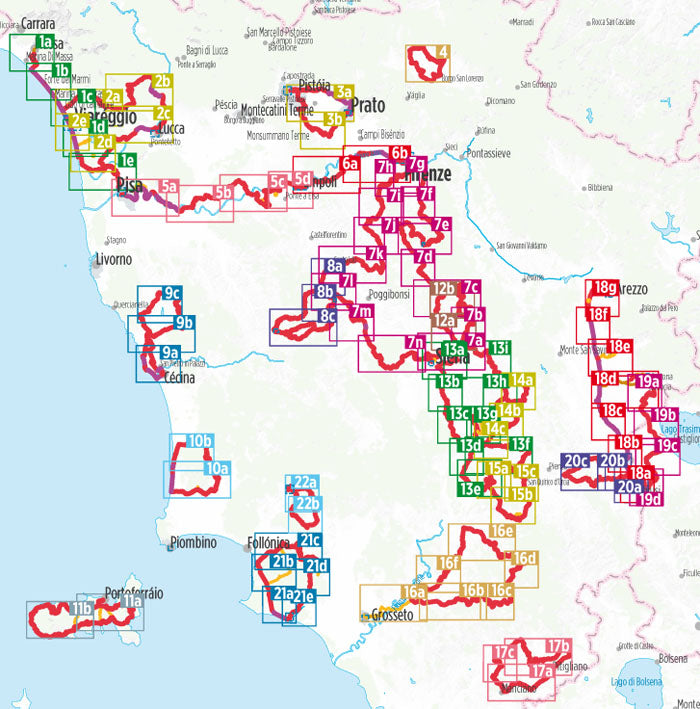 Toskana Radregion - Bikeline Radtourenbuch