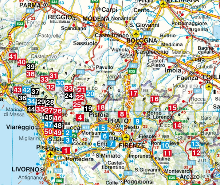 Toskana Nord - Rother Wanderführer